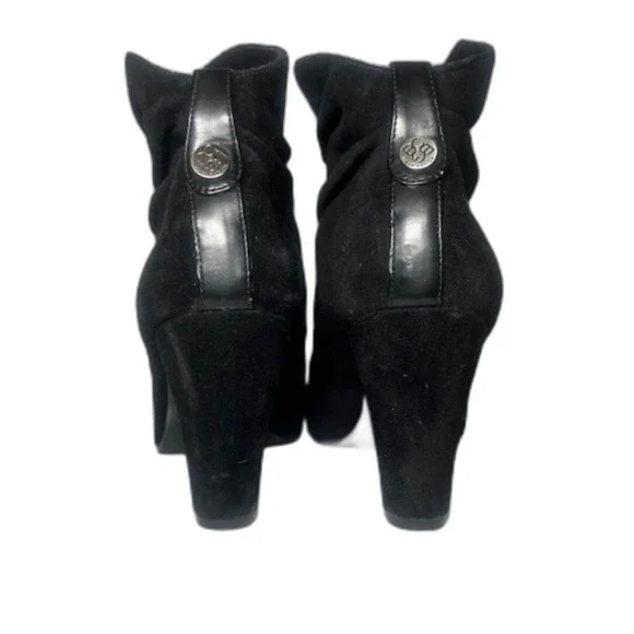 BCBG Suede Leather Slouch Boot Black Size 8.5 - Picture 4 of 7